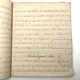 Samuel Gifford 1831 Writing and Calligraphy Practice School Notebook