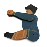 Little Wooden Acrobat Man Sans Handle and Toes