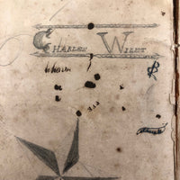 Charles Wilet's 1846 English Grammar Book with Drawings