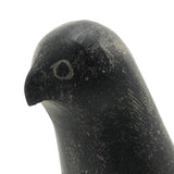 Elegant Inuit Black Stone Carved Owl