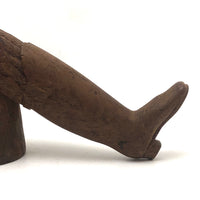 Old Carved Ladies Leg (Large Pipe Tamper?)
