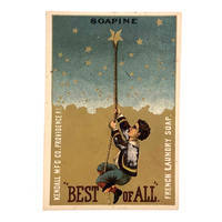 Soapine French Laundry Soap "Best of All" 1880s Trade Card