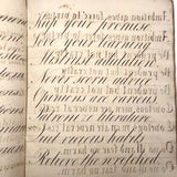 Samuel Gifford 1831 Writing and Calligraphy Practice School Notebook
