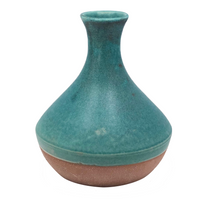 Turquoise Glazed Large Handthrown Pottery Vase