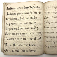 Samuel Gifford 1831 Writing and Calligraphy Practice School Notebook