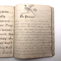 Samuel Gifford 1831 Writing and Calligraphy Practice School Notebook
