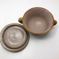 Italian Faience Green and Orange Lidded Bowls and Plates-Reserved for KS