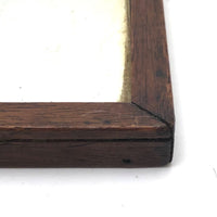 Beautiful, Earlyish 19th c. Walnut Framed Small Folk Mirror