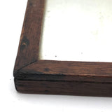 Beautiful, Earlyish 19th c. Walnut Framed Small Folk Mirror