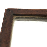 Beautiful, Earlyish 19th c. Walnut Framed Small Folk Mirror