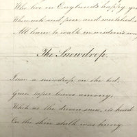 Samuel Gifford 1831 Writing and Calligraphy Practice School Notebook