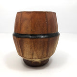 Pair of Japanese Style Faceted Yunomi Studio Pottery Cups, Marked
