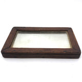 Beautiful, Earlyish 19th c. Walnut Framed Small Folk Mirror