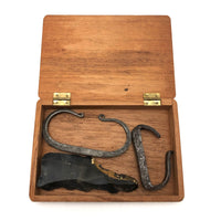 Old Cigar Box with Two Hand-forged Steel Strikers Plus Flint