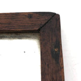 Beautiful, Earlyish 19th c. Walnut Framed Small Folk Mirror