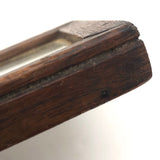 Beautiful, Earlyish 19th c. Walnut Framed Small Folk Mirror