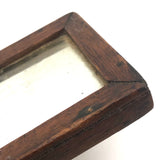 Beautiful, Earlyish 19th c. Walnut Framed Small Folk Mirror