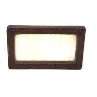 Beautiful, Earlyish 19th c. Walnut Framed Small Folk Mirror