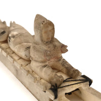 Inuit Miniature Dog Sled with Figure and Seals