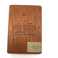 Old Cigar Box with Two Hand-forged Steel Strikers Plus Flint