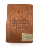 Old Cigar Box with Two Hand-forged Steel Strikers Plus Flint