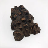 Japanese Hand-carved Cryptomeria Horny Toads