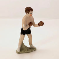 Hand-painted German Porcelain Boxing Figure