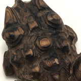 Japanese Hand-carved Cryptomeria Horny Toads