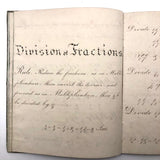 Samuel Gifford 1828 British Math School Notebook (1) with Fraktur Writing