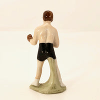 Hand-painted German Porcelain Boxing Figure