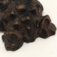 Japanese Hand-carved Cryptomeria Horny Toads