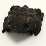 Japanese Hand-carved Cryptomeria Horny Toads