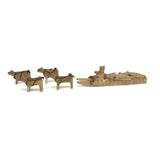 Inuit Miniature Dog Sled with Figure and Seals