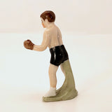 Hand-painted German Porcelain Boxing Figure