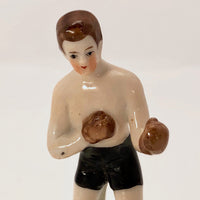 Hand-painted German Porcelain Boxing Figure