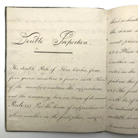 Samuel Gifford 1828 British Math School Notebook (1) with Fraktur Writing