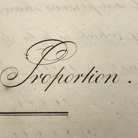Samuel Gifford 1828 British Math School Notebook (1) with Fraktur Writing