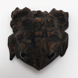 Japanese Hand-carved Cryptomeria Horny Toads