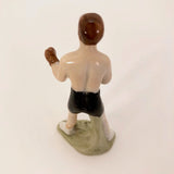 Hand-painted German Porcelain Boxing Figure