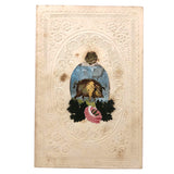 Charming Victorian Valentine with Die Cut Pig and Flower