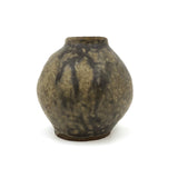 Earthy Presumed Mid Century Japanese Signed Studio Pottery Vase