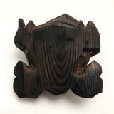 Japanese Hand-carved Cryptomeria Horny Toads