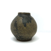 Earthy Presumed Mid Century Japanese Signed Studio Pottery Vase