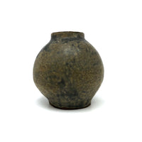 Earthy Presumed Mid Century Japanese Signed Studio Pottery Vase