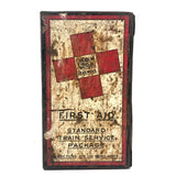 Beautifully Distressed Old Canadian National Railways First Aid Kit Tin Box