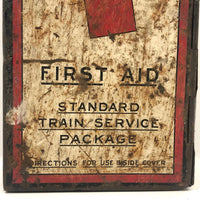 Beautifully Distressed Old Canadian National Railways First Aid Kit Tin Box