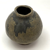 Earthy Presumed Mid Century Japanese Signed Studio Pottery Vase