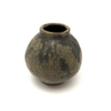 Earthy Presumed Mid Century Japanese Signed Studio Pottery Vase