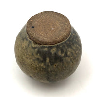 Earthy Presumed Mid Century Japanese Signed Studio Pottery Vase