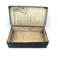 Beautifully Distressed Old Canadian National Railways First Aid Kit Tin Box